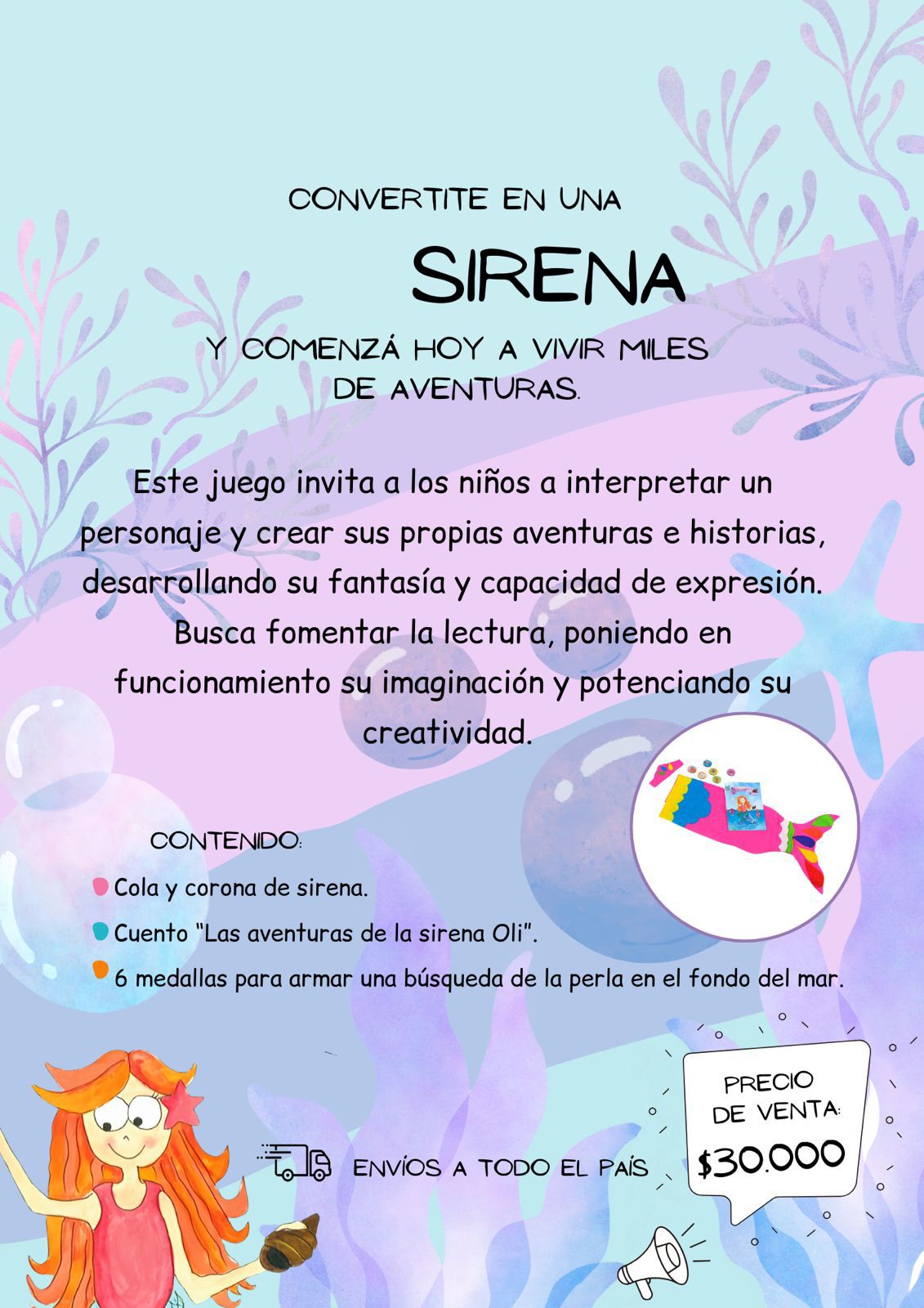 Disfraz de Sirena de Oli - Imagen 2
